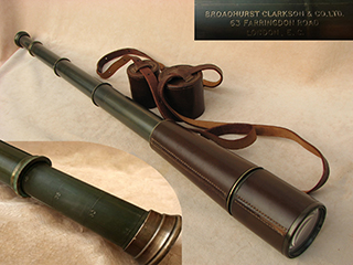 Broadhurst Clarkson 3 draw Pancratic Tourist model field telescope to 40x magnification